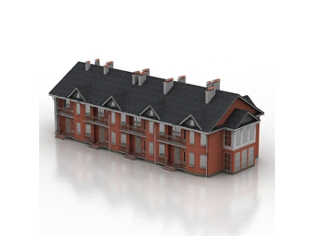 Free Building N6 3D model_1_4 For Architecture 3Ds Max Model Download